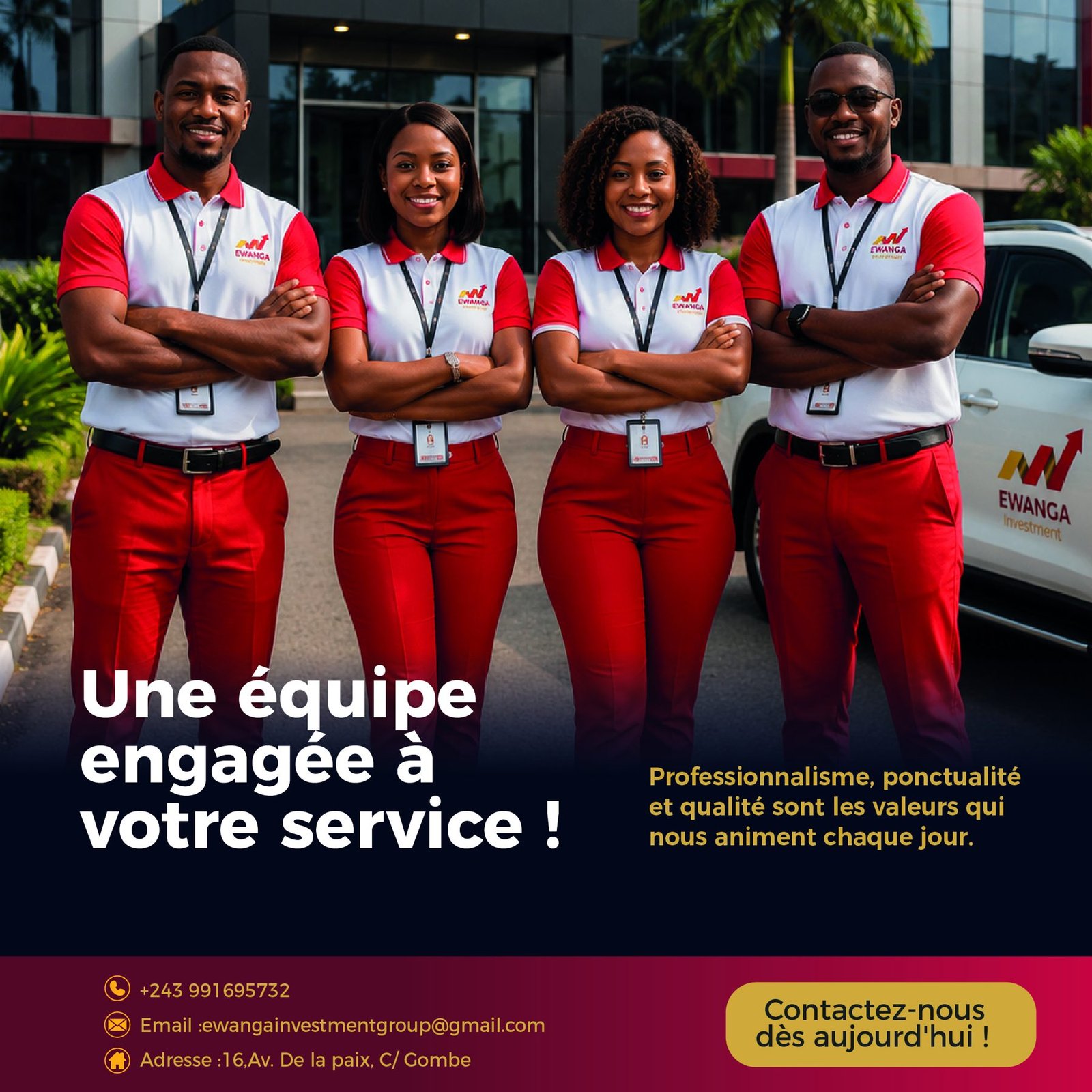Service de transfert aeroport EWANGA investment
